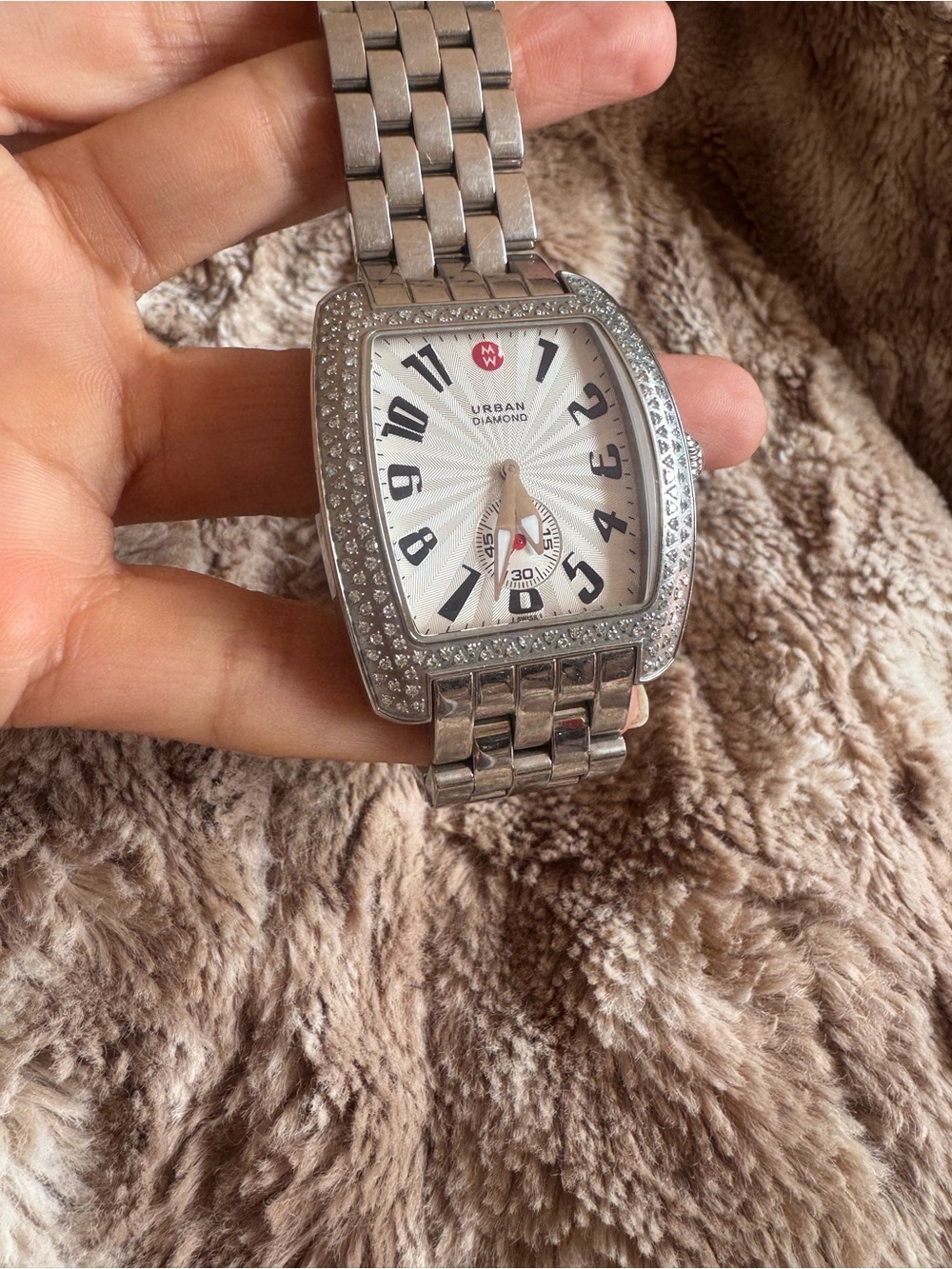 Michele Urban Diamond Swiss Watch – 1.27 CT TW Diamond Bezel – Stainless Steel - Picture 10 of 15